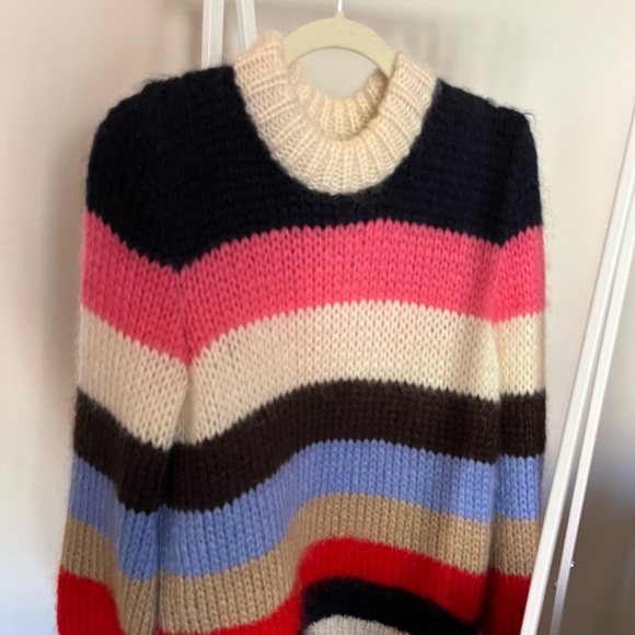 Ganni Julliard striped mohair sweater - Picture 3 of 6